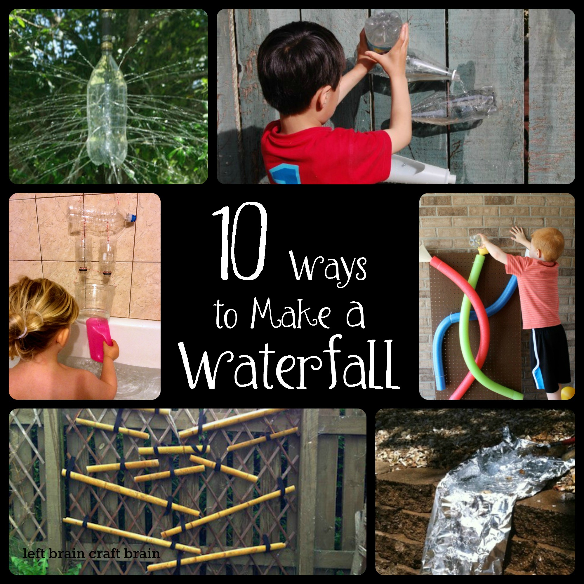 10 ways to make a waterfall left brain craft brain