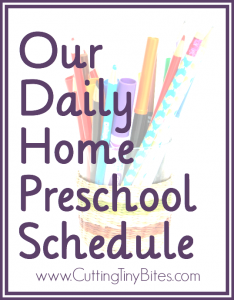 HomePreschoolSchedule