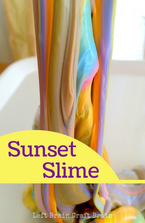 Sunset Slime Left Brain Craft Brain Pin3