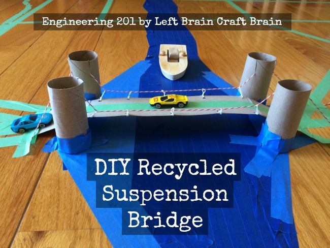 DIY Recycled Suspension Bridge