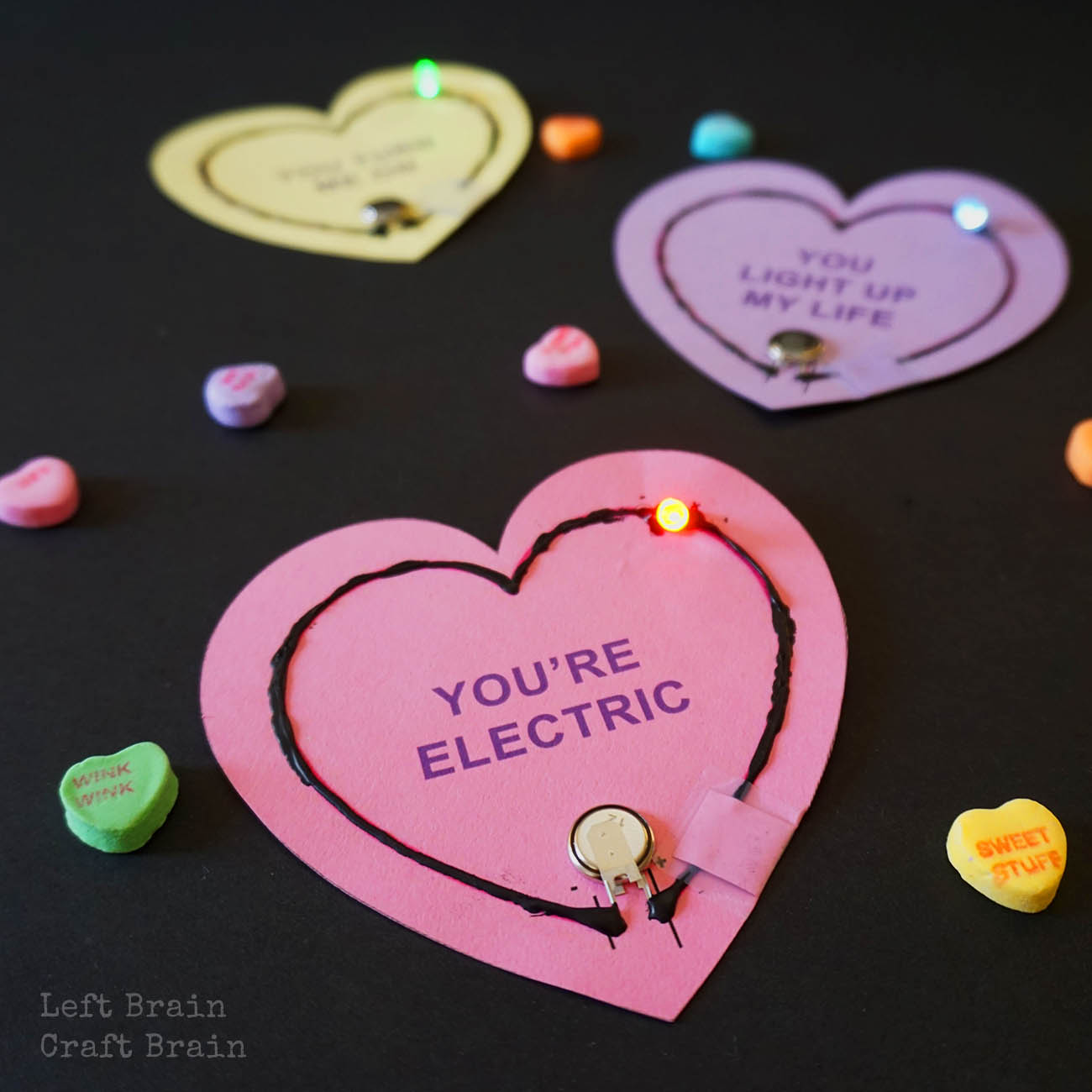 light up valentine circuit cards