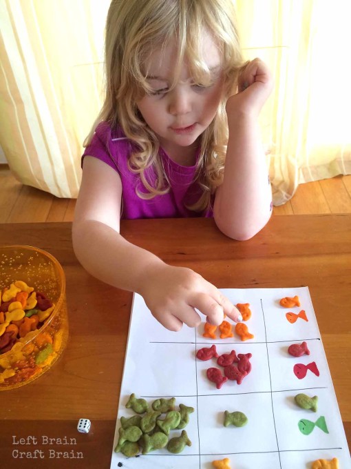 Counting Goldfish Crackers Left Brain Craft Brain