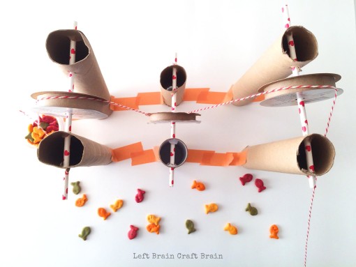 Goldfish crackers Pulley from Above Left Brain Craft Brain