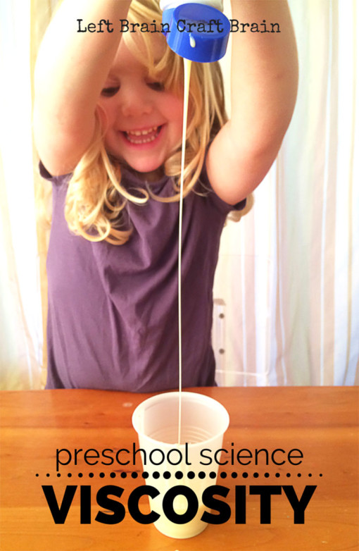 Making liquid potions is a engaging way to learn about viscosity.  Preschool science made fun!