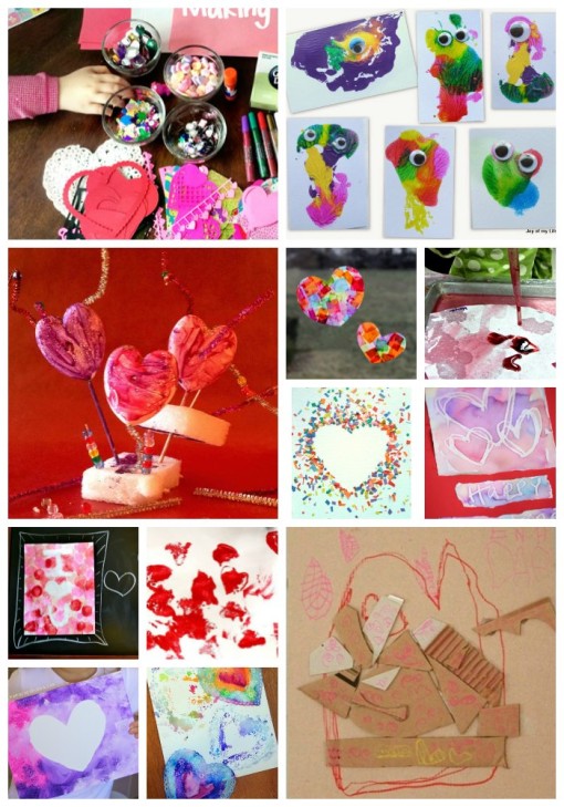 Valentine Process Art Projects Collage 1 Left Brain Craft Brain