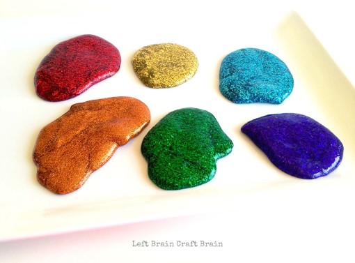 Rainbow Slime Piles Left Brain Craft Brain