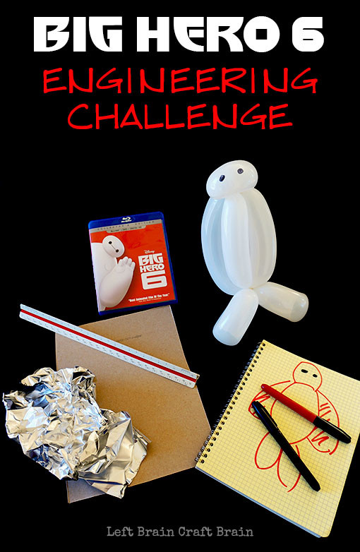 Your kids can become inventors and engineers, just like Hiro in Big Hero 6, by designing armor for Baymax. It's a fun STEM / STEAM engineering challenge.