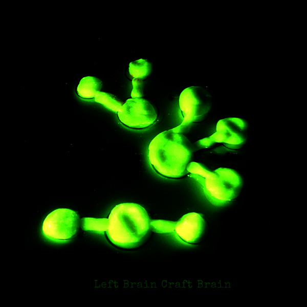 Glow in the Dark Molecules Left Brain Craft Brain
