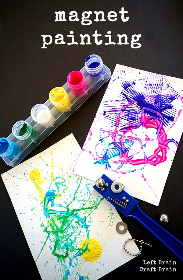 Magnet painting is science and art wrapped up in a colorful package. And it's a simple set-up project too. STEAM (Sci/Tech/Eng/Art/Math) at it's easiest.