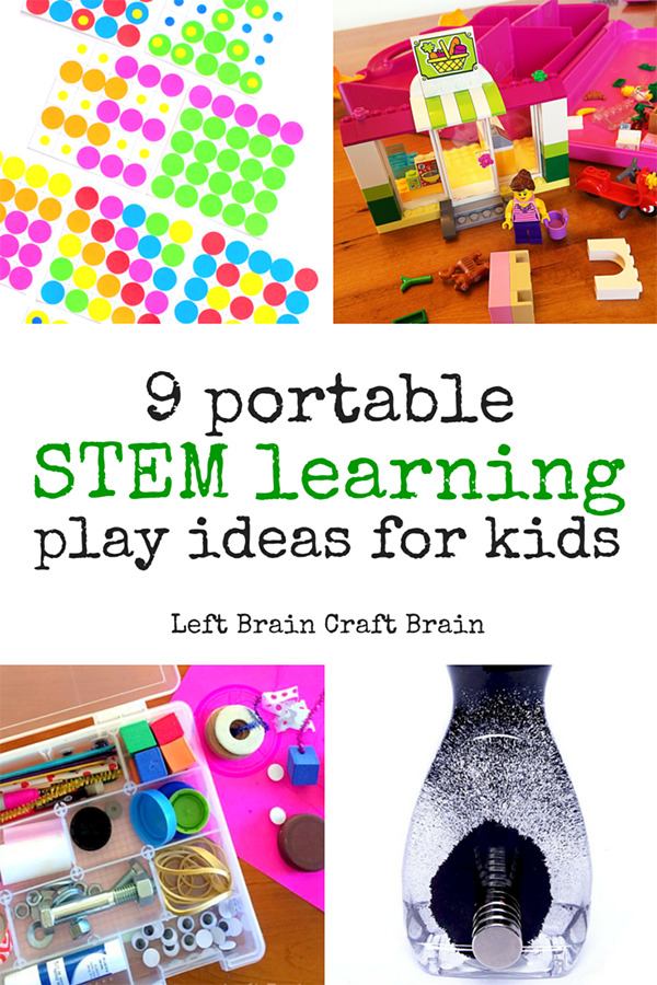 Take STEM learning fun on the go with these 9 portable play ideas for kids.