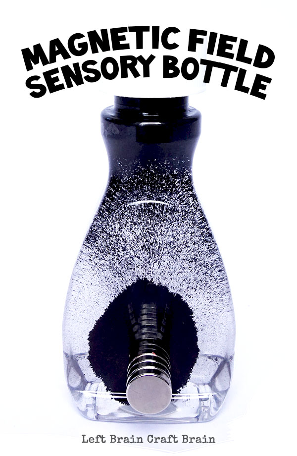Make a magnetic field sensory bottle for some mesmerizing science fun. Part 1 of a 5 week Summer STEAM Camp series.