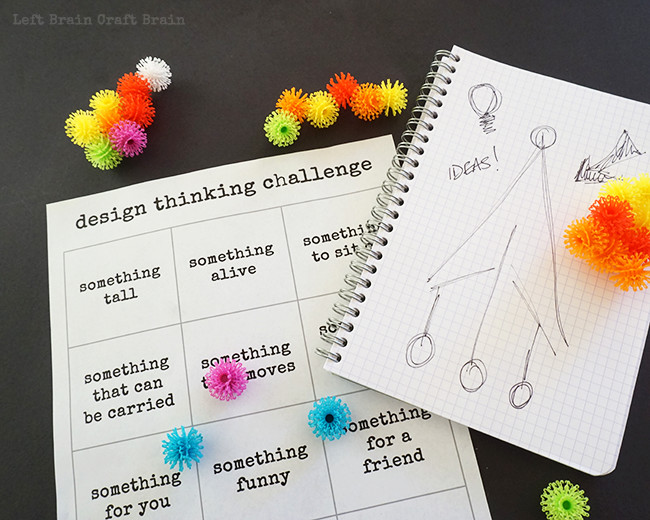 Design Thinking Challenge Printable2 Left Brain Craft Brain