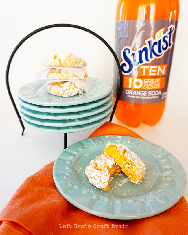 Make these light and sweet Snowy Orange Crinkle Cookies for your next get together. They're so easy with only 4 ingredients!