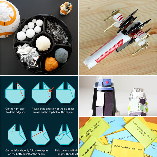 Kids can play & learn with their favorite characters with these Star Wars STEM activities.
