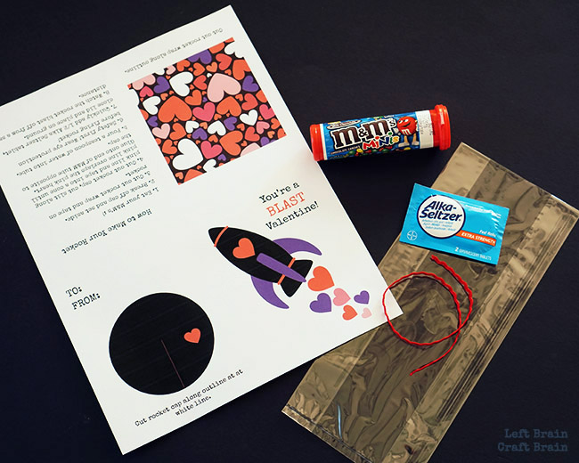 Rocket Valentine Kit Supplies 2 Left Brain Craft Brain