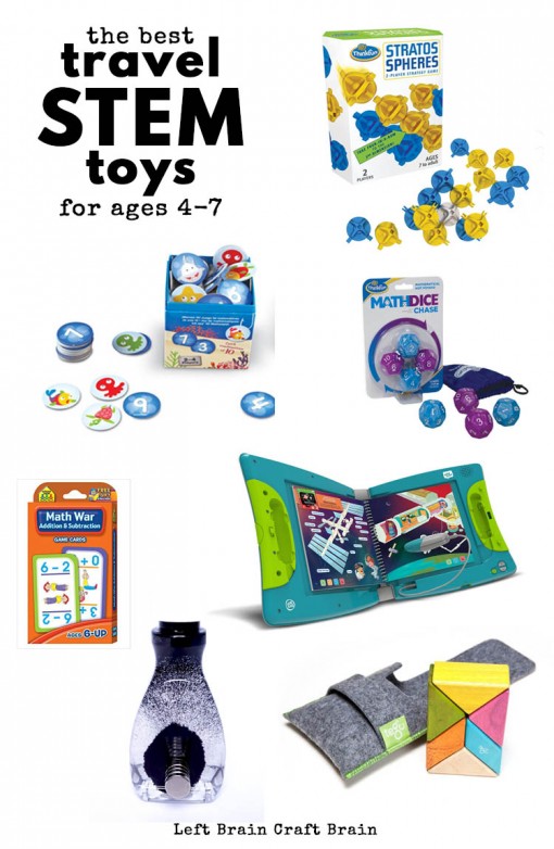 Hitting the road? Bring some fun travel STEM toys and games with you to keep the kids entertained. Favorites for ages 4 to 7 from an engineer mom!