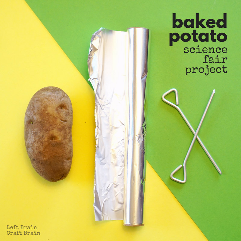 This baked potato science fair project is a delicious STEM activity for kids and a great way to learn about the scientific method.
