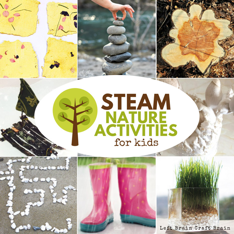 Take learning outside with STEAM Nature Activities for Kids. Learn using science, tech, engineering, art, & math while you explore plants, animals, & more!