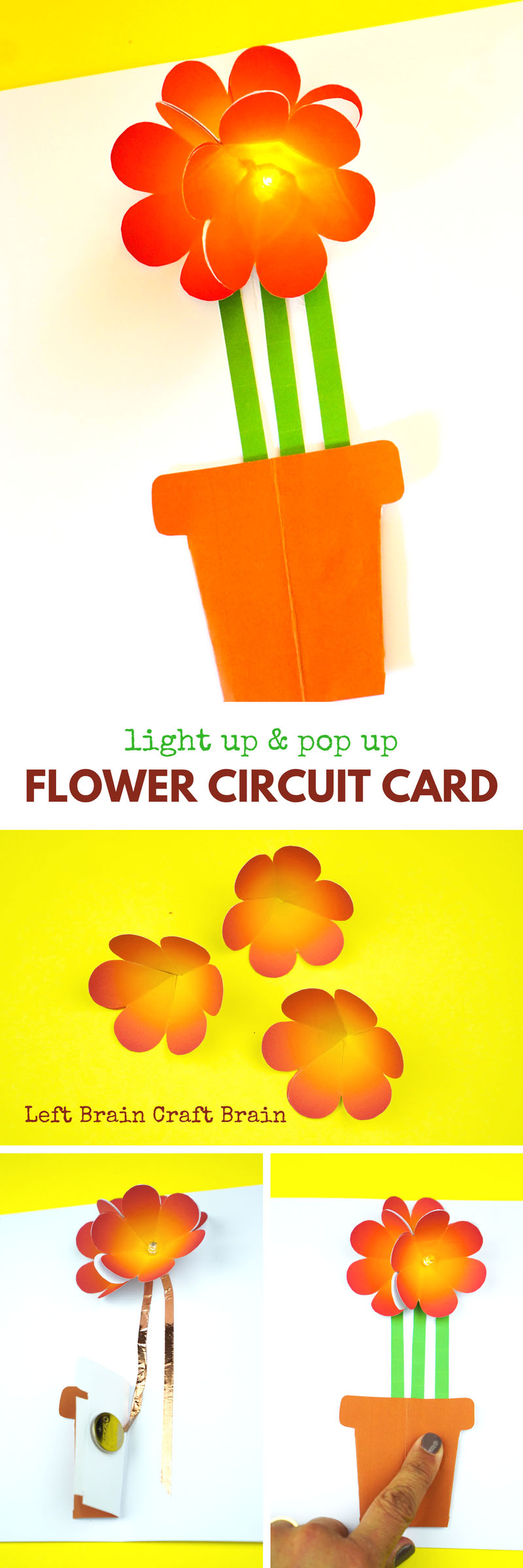 Combine STEM learning and a cool creative project with this Light Up & Pop Up Flower Circuit Card. It's perfect for Mother's Day!