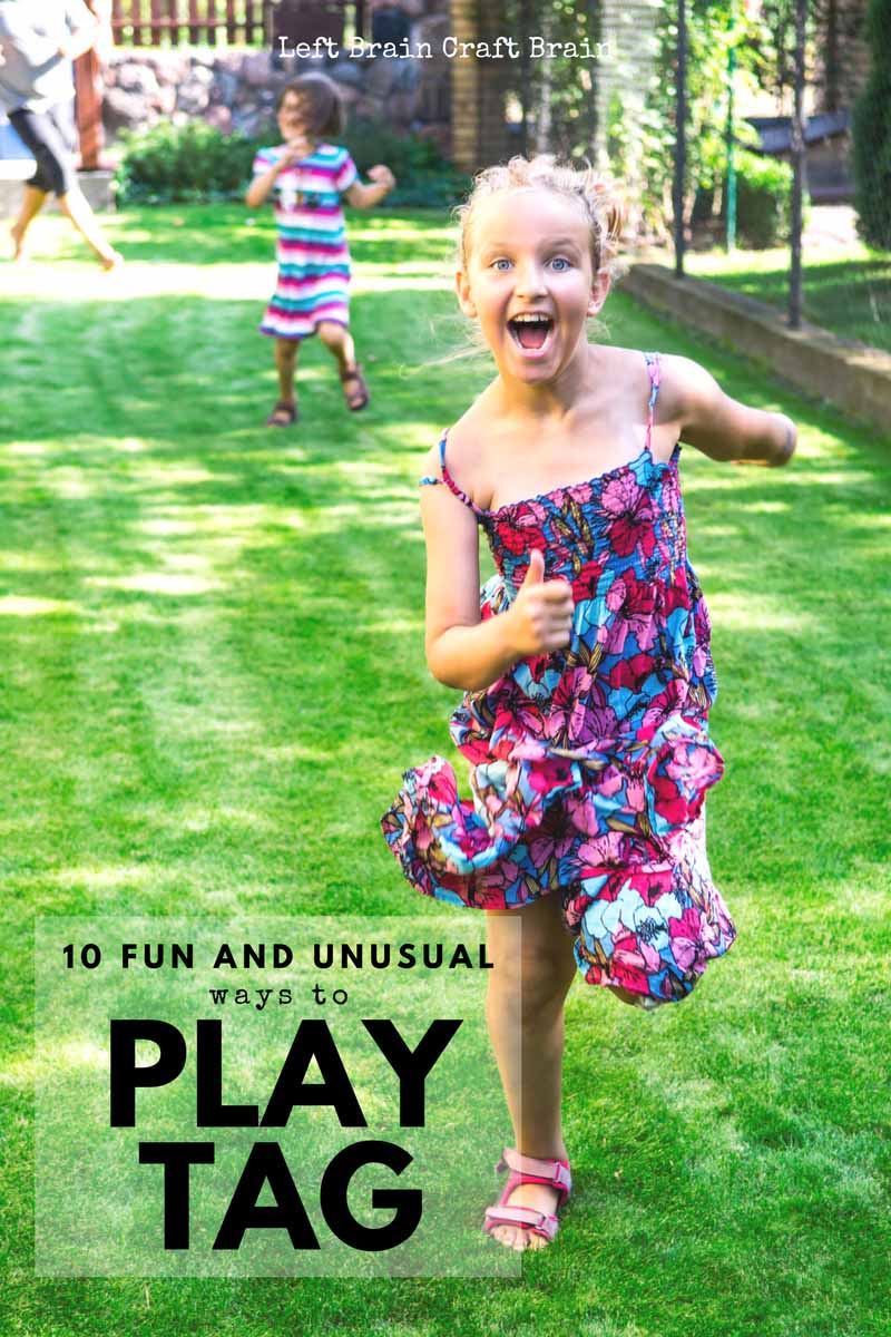 10 fun and unusual ways to play tag, kids' favorite game. Games like toilet tag, rocket ship tag, Bom, Bom, Bom and more are perfect for recess or the park.