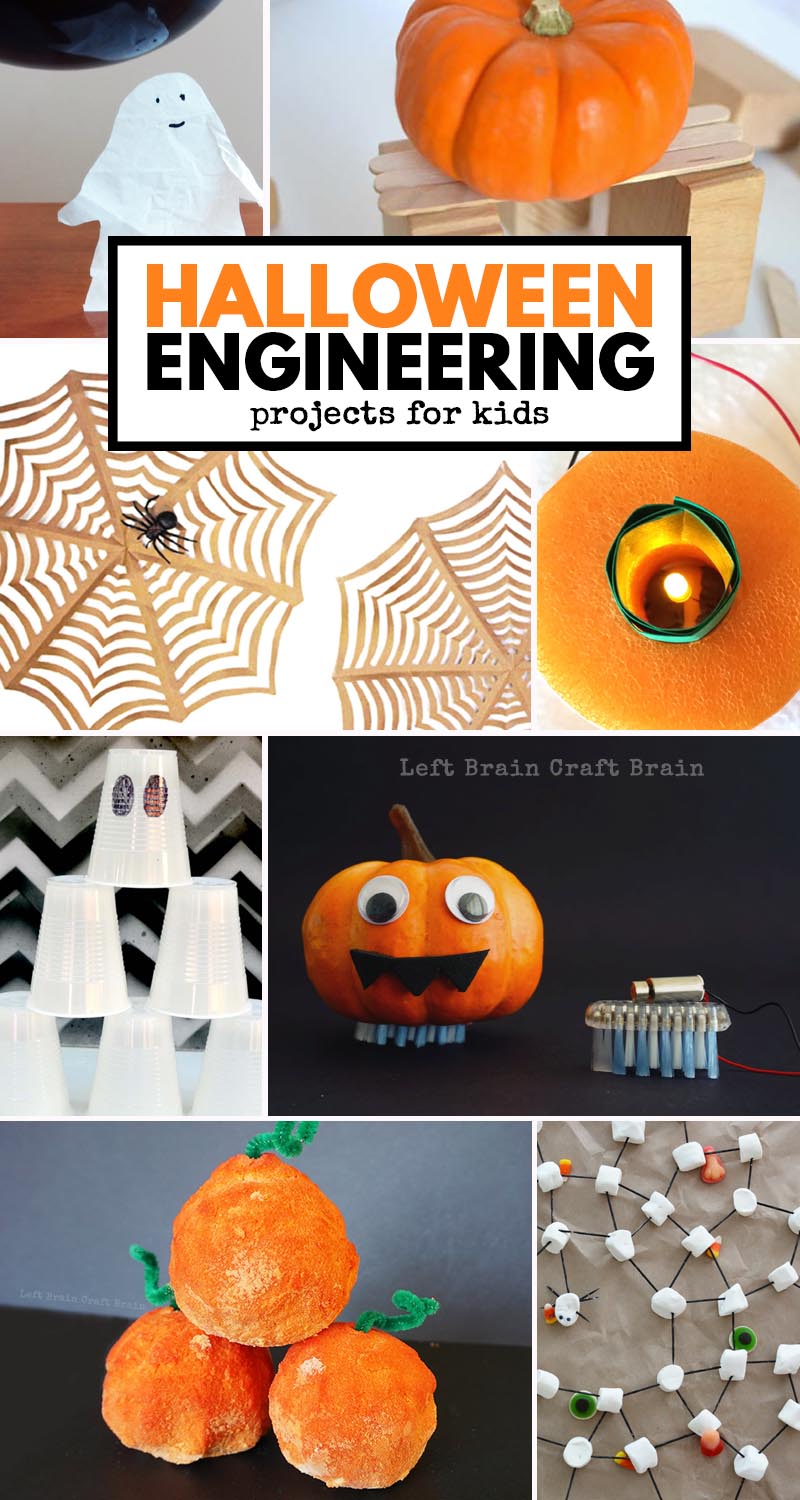 Pumpkins, ghosts, & spiders, oh my! Make your fall educational & fun with these Halloween Engineering Projects for Kids. STEM activities get fun & festive!