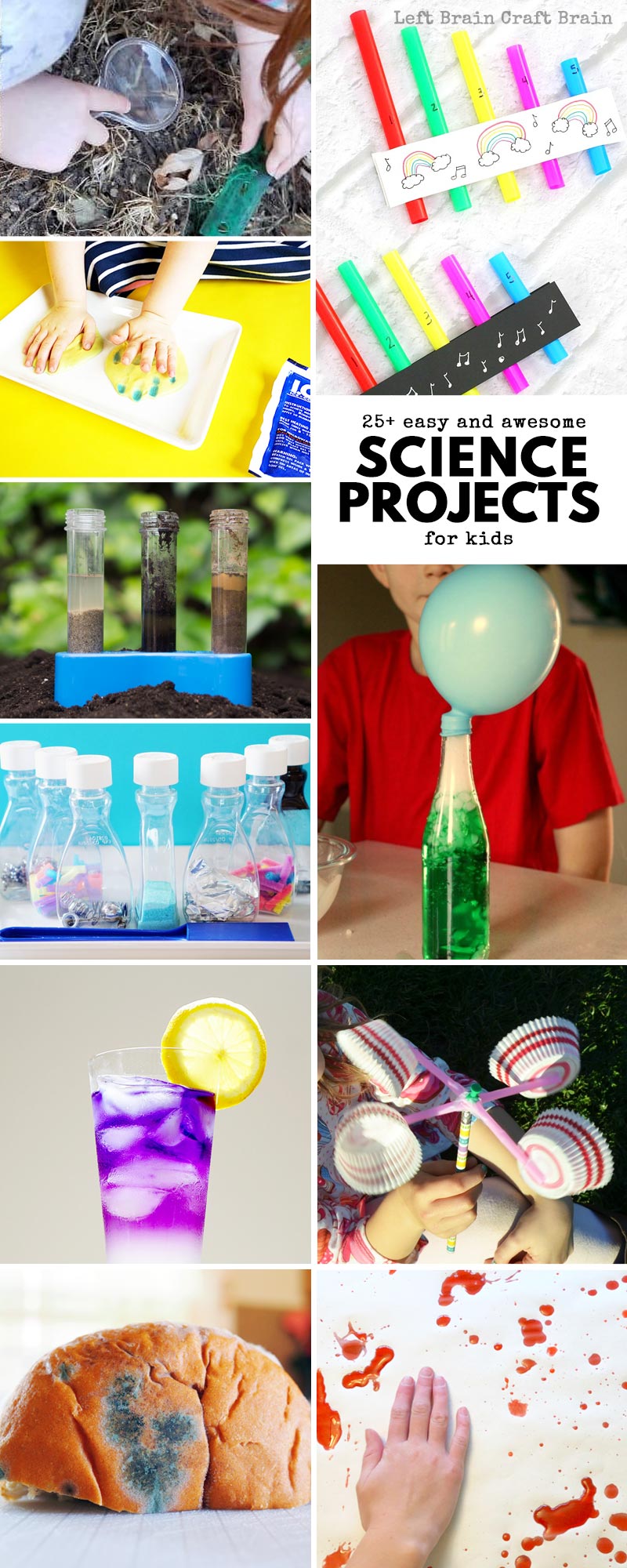 You'll find the coolest science projects for kids right here! 25+ easy and awesome projects perfect for home or school. Plus they're made even better with integrated STEM and STEAM.