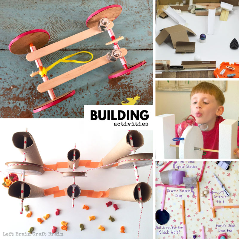 Super fun building activities and ideas that the kids will love.