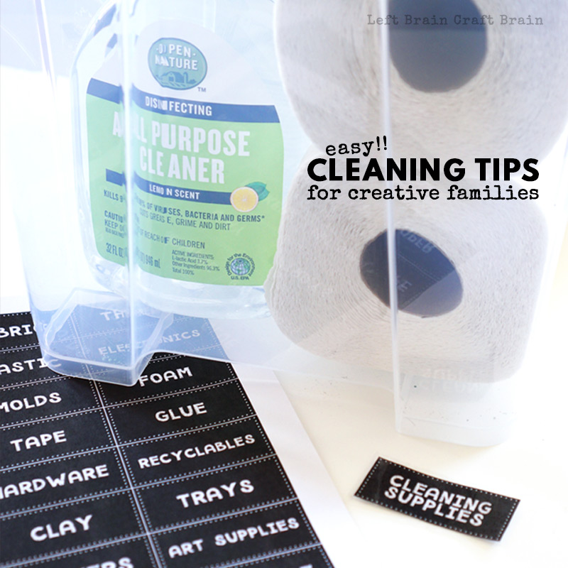 If you have a creative family, your house may be filled with supplies and projects. Try these simple cleaning tips for creative families to keep your house in order without sacrificing the fun.