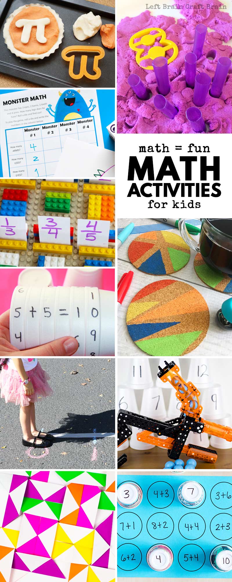 Whether you're practicing math facts or adding new math concepts to your kid's growing math knowledge, these math activities for kids are meant for you to help your kids thrive in our competitive real world. Tons of math printables, hands-on math activities, math games, and more.