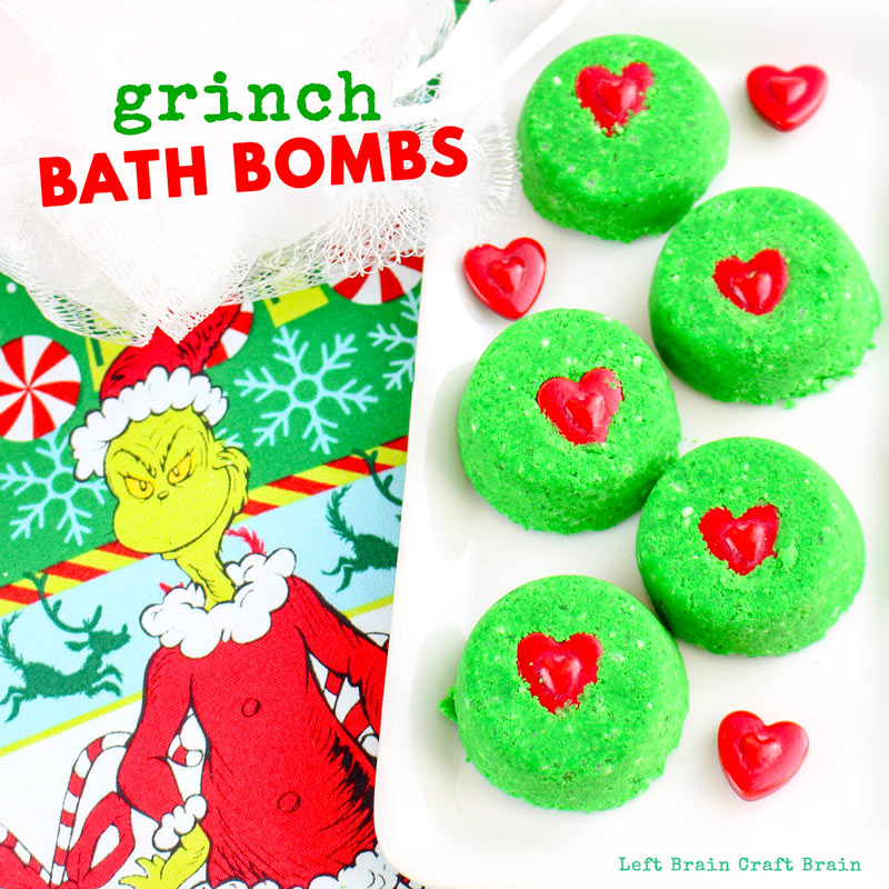 Grab a copy of the Grinch and enjoy the Christmas holidays with these Grinch Bath Bombs. They're a wonderful way to explore sensory science with a festive spin.