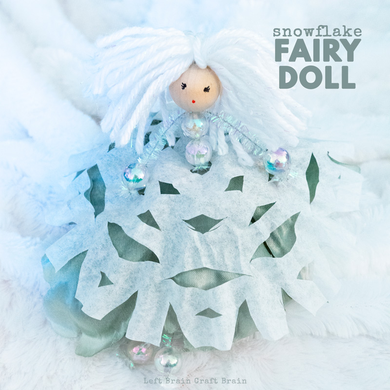 Snow fairy doll with snowflake skirt