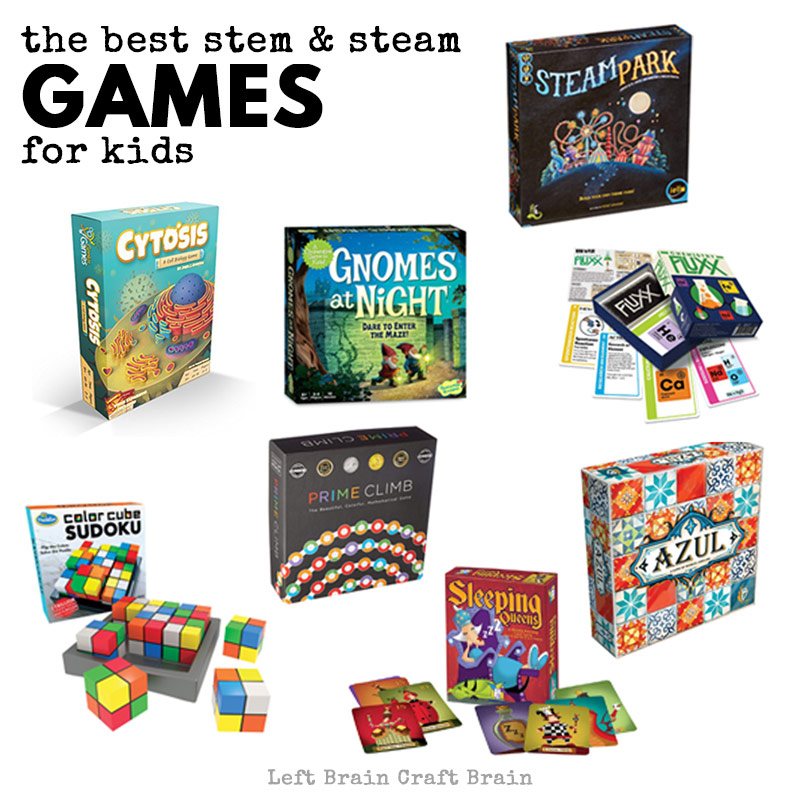 Check out this list of exciting STEM games for kids. Games are a fantastic way to help kids learn math and science while having fun!