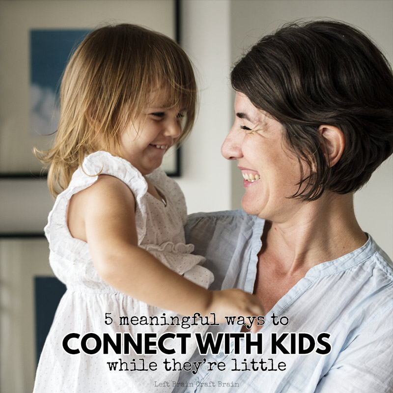 How to build a relationship with your 3-7 year old: 5 easy ways to prioritize a connection with kids in the preschool and early elementary years.