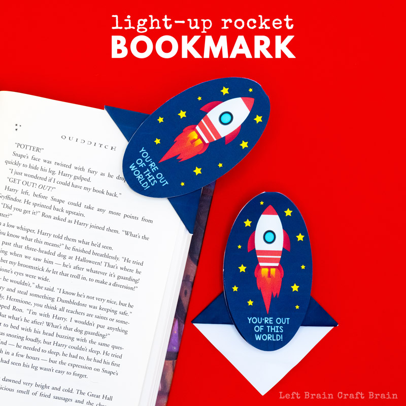 This Light-Up Rocket Corner Bookmark is a cool way to introduce kids to circuits and origami. It's a perfect STEM or STEAM activity for home and school.