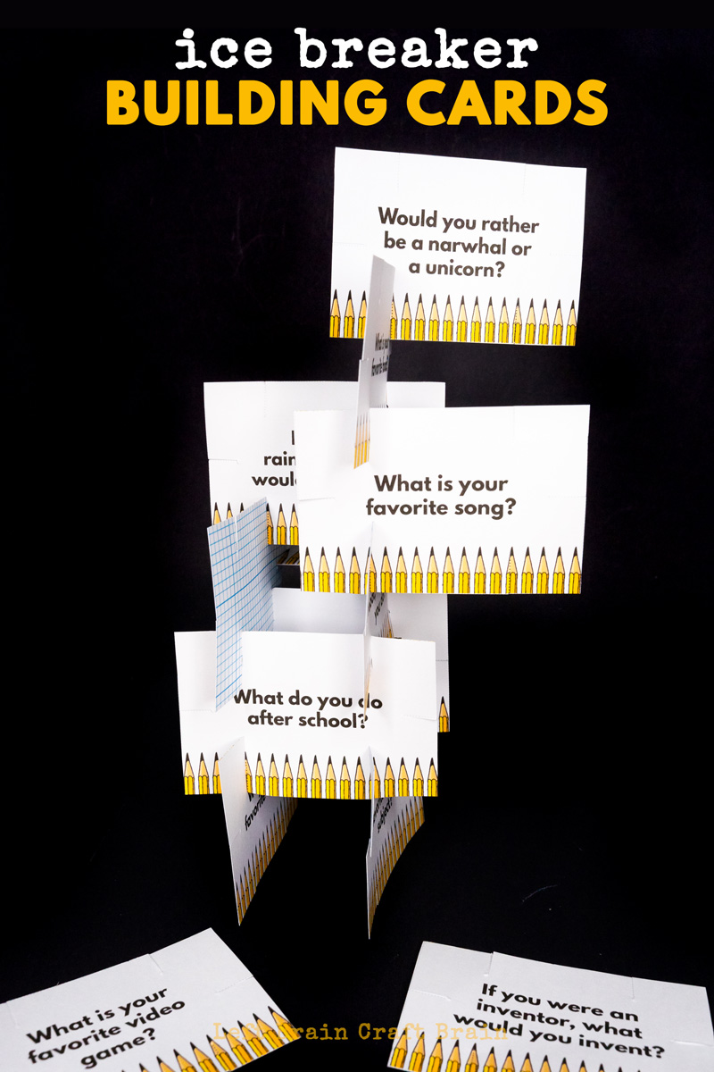 These Ice Breakers Building Cards are a great way to help students ease into school and get to know each other. Plus, they add STEM to back to school!