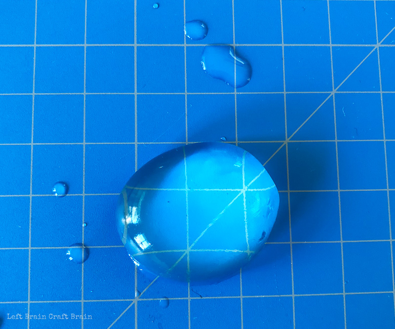 closeup of edible water bubble