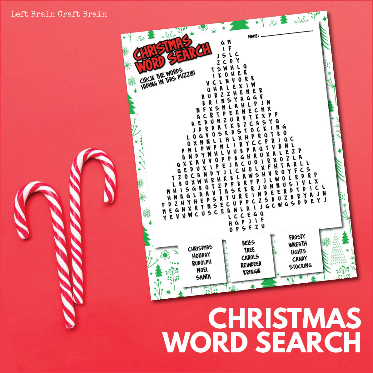 Christmas Word Search 1000x1000