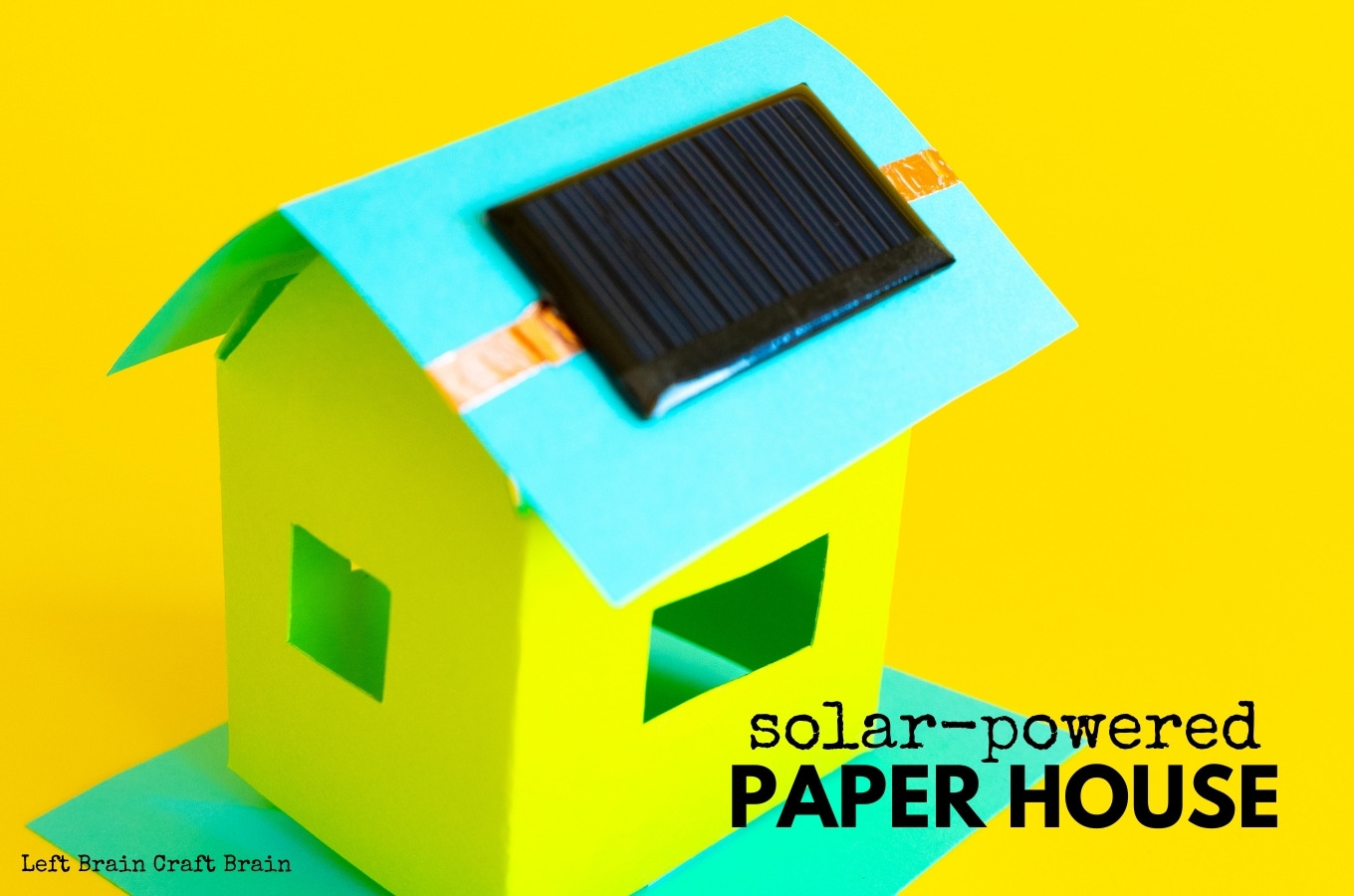 solar powered paper house