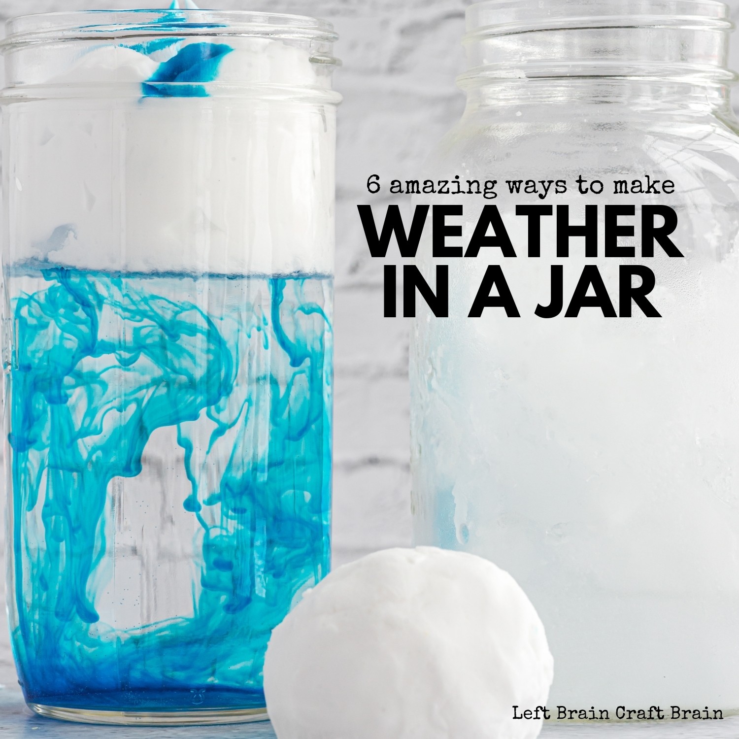 Kids will love these 6 amazing weather in a jar science experiments. Try rain in a jar, fake snow, make rainbows, clouds, tornadoes, and more!
