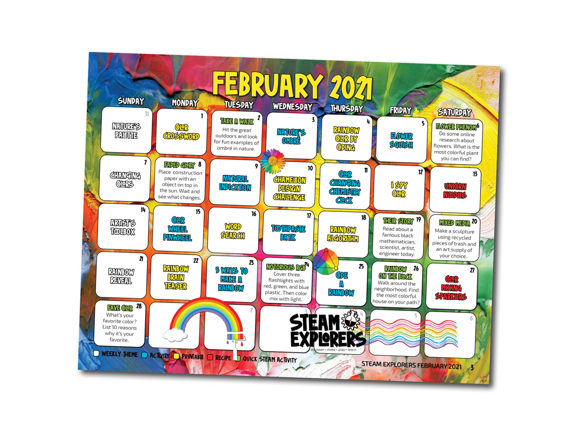 Color Issue - 2 Page - Calendar