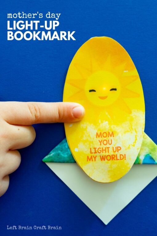 Make mom a unique gift by crafting this Mother's Day Light-up Bookmark for her. It's a great STEM project to learn about electricity and origami.