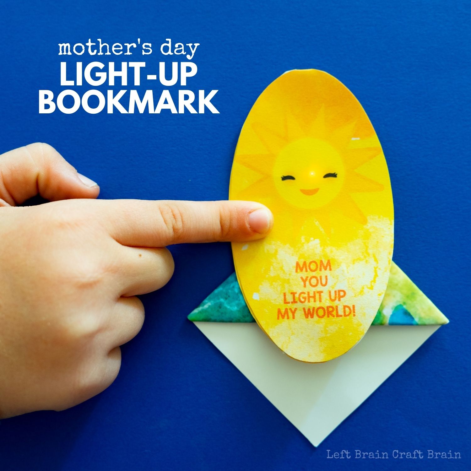 Make mom a unique gift by crafting this Mother's Day Light-up Bookmark for her. It's a great STEM project to learn about electricity and origami.