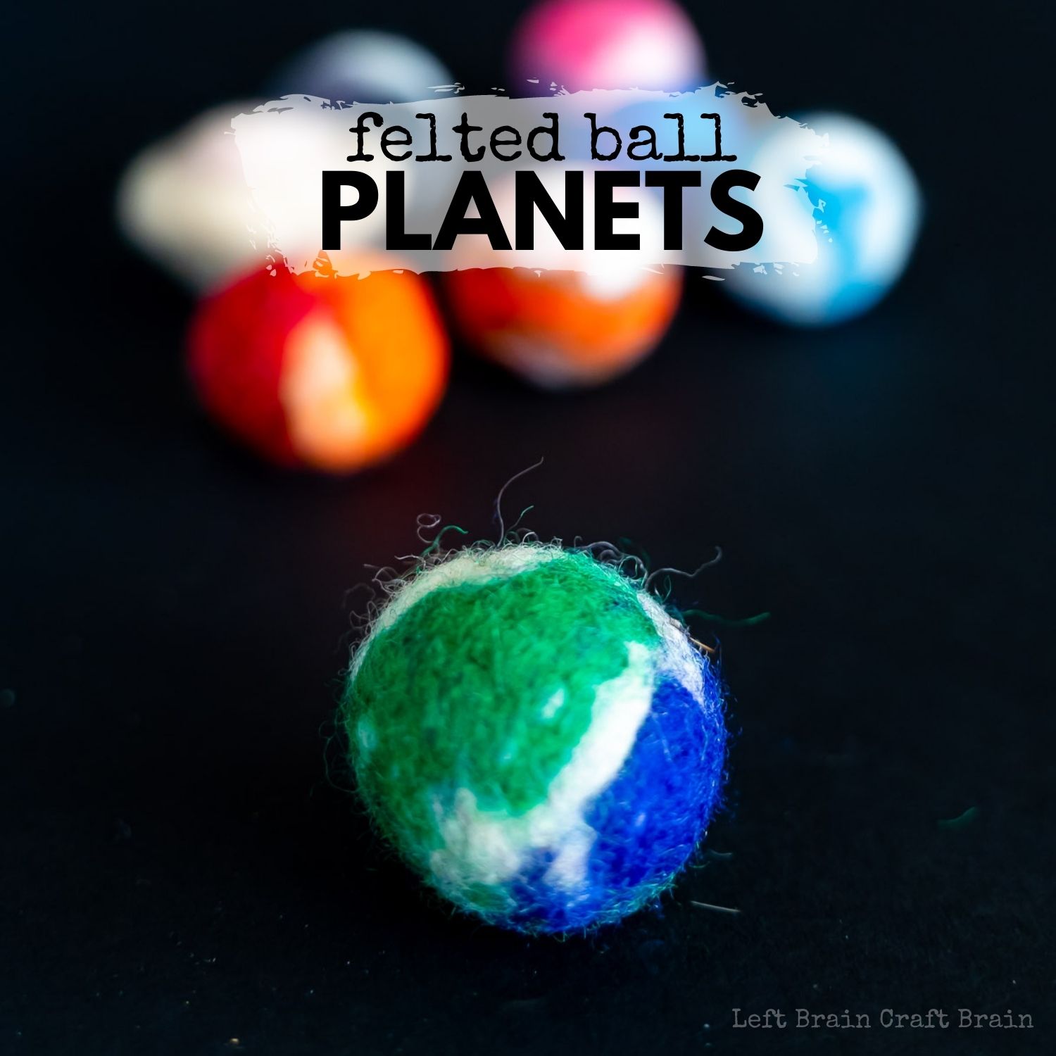 These Felted Ball Planets are a gorgeous craft that helps kids learn about the planets and make cute decorations too.